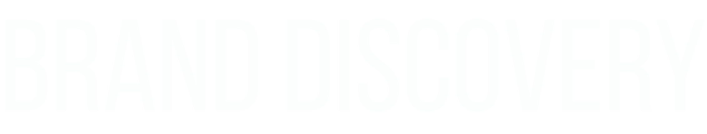 Brand Discovery Logo White